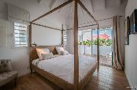 clean bedroom linens in Saint Barth Villa Kaloo luxury holiday home, vacation rental