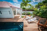 cool sun loungers at Saint Barth Villa Kaloo luxury holiday home, vacation rental