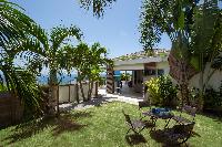 cool garden of Saint Barth Villa La Magnifica luxury holiday home, vacation rental