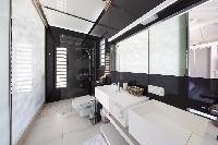 cool rain shower in Saint Barth Villa Rose Dog luxury holiday home, vacation rental