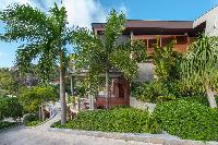 cool garden of Saint Barth Villa Castle Rock luxury holiday home, vacation rental