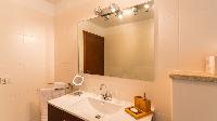 clean toilet and bath in Saint Barth Luxury Villa Estrela holiday home, vacation rental