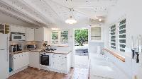 cool kitchen of Saint Barth Villa Les Cazes luxury holiday home, vacation rental