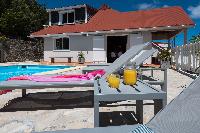 cool sun loungers at Saint Barth Villa Tourterelle luxury holiday home, vacation rental