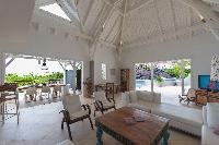 incredible ceiling of Saint Barth Villa Lagon Jaune Estate luxury holiday home, vacation rental