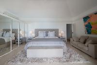 pristine bedding in Saint Barth Luxury Villa Gouverneur Estate holiday home, vacation rental