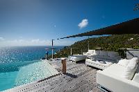 cool terrace of Saint Barth Luxury Villa Gouverneur Estate holiday home, vacation rental