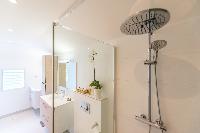 cool rain shower in Saint Barth Luxury Villa Florelien holiday home, vacation rental