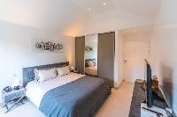 pristine bedding in Saint Barth Luxury Villa Florelien holiday home, vacation rental