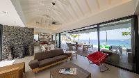 pleasant living room of Saint Barth Villa Grace holiday home, vacation rental