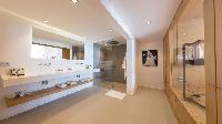 elegant bathroom in Saint Barth Villa Grace holiday home, vacation rental