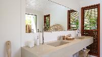 clean bathroom in Saint Barth Villa Ixfalia luxury holiday home, vacation rental