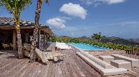 cool swimming pool of Saint Barth Villa Ixfalia luxury holiday home, vacation rental