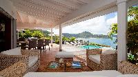 cool lanai of Saint Barth Luxury Villa Cocoland holiday home, vacation rental