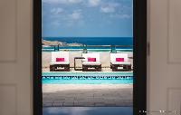 cool poolside of Saint Barth Villa Rose Des Vents holiday home, luxury vacation rental