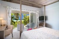 clean bedroom linens in Saint Barth Villa Rose Des Vents holiday home, luxury vacation rental