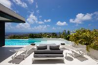 fantastic sea view from Saint Barth Villa Rose Dog Estate holiday home, luxury vacation rental