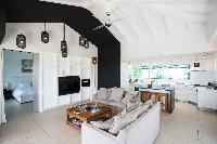 cool living room of Saint Barth Villa Rose Dog Estate holiday home, luxury vacation rental