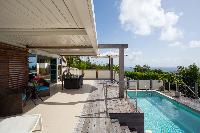 invigorating pool of Saint Barth Villa Rose Dog Estate holiday home, luxury vacation rental