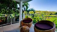 pretty patio chairs in Saint Barth Villa Bellevue luxury holiday home, vacation rental