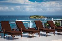 cool sun loungers in Saint Barth Villa Bellevue luxury holiday home, vacation rental