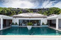 cool poolside of Saint Barth Villa Bellevue luxury holiday home, vacation rental