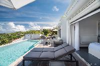 nifty poolside of Saint Barth Villa Iris luxury holiday home, vacation rental