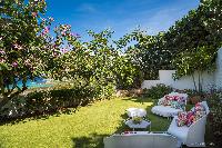 nifty garden of Saint Barth Villa Iris luxury holiday home, vacation rental