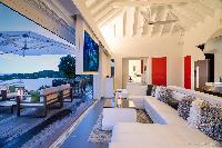 nifty lanai of Saint Barth Villa Iris luxury holiday home, vacation rental