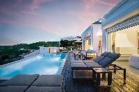 nifty swimming pool of Saint Barth Villa Iris luxury holiday home, vacation rental