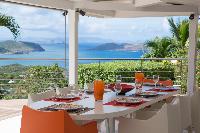 cool terrace of Saint Barth Villa Mapou luxury holiday home, vacation rental