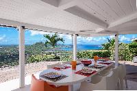 awesome view from Saint Barth Villa Mapou luxury holiday home, vacation rental