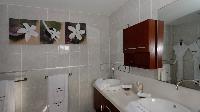 clean toilet and bath in Saint Barth Villa Panorama luxury holiday home, vacation rental