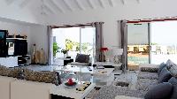 pleasant living room of Saint Barth Villa Panorama luxury holiday home, vacation rental