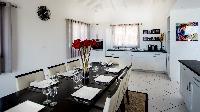 cool dining area in Saint Barth Villa Panorama luxury holiday home, vacation rental