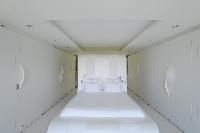 crisp bed sheets in Saint Barth Villa Dunes luxury holiday home, vacation rental