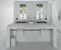 cool lavatory in Saint Barth Villa Dunes luxury holiday home, vacation rental