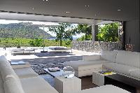 cool veranda of Saint Barth Villa Dunes luxury holiday home, vacation rental