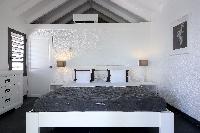 clean bed sheets in Saint Barth Villa Manonjul 1 luxury holiday home, vacation rental