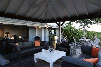 cool balcony of Saint Barth Villa Manonjul 1 luxury holiday home, vacation rental