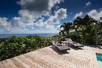cool terrace of Saint Barth Villa Manonjul 1 luxury holiday home, vacation rental