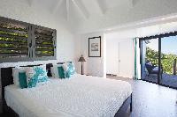 clean bedroom linens in Saint Barth Villa Manonjul 1 luxury holiday home, vacation rental