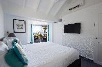 fresh bedroom linens in Saint Barth Villa Manonjul 1 luxury holiday home, vacation rental