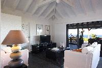 delightful living room of Saint Barth Villa Manonjul Estate luxury holiday home, vacation rental
