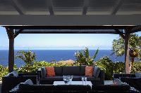 cool terrace of Saint Barth Villa Manonjul Estate luxury holiday home, vacation rental
