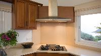 neat kitchen of Saint Barth Villa The Panorama Estate luxury holiday home, vacation rental