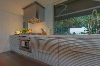 modern kitchen appliances in Saint Barth Villa Sereno 3 luxury holiday home, vacation rental