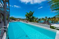 cool swimming pool of Saint Barth Villa Sereno 3 luxury holiday home, vacation rental