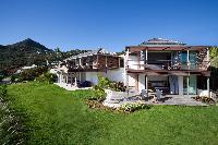 beautiful lawn of Saint Barth Villa Sereno 3 luxury holiday home, vacation rental