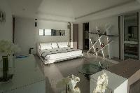 clean bedroom linens in Saint Barth Villa Axel Rocks luxury holiday home, vacation rental